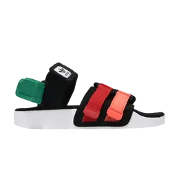 Adidas Кроссовки Adilette Sandal 4.0 'Black Scarlet True Orange', черный gz8827 | black scarlet true orange