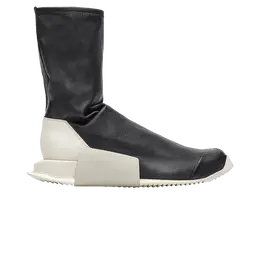 Adidas Кроссовки Rick Owens x Level Runner High 'Black Milk', черный by2932 | black milk