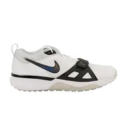 Nike Кроссовки Air Zoom Diamond Elite Turf 'White Iridescent - Black Outlined Swoosh', белый fn4250 100 | white iridescent - black outlined swoosh