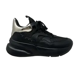Кроссовки Alexander McQueen Oversized Runner 'Black Silver', черный 708811 wice9 1059 | black silver