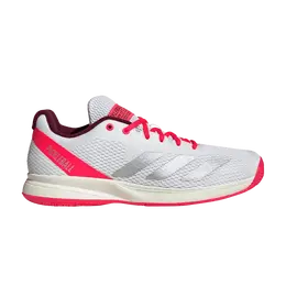 Adidas Кроссовки Pickleball 'White Silver Metallic Red', белый jq3241 | white silver metallic red