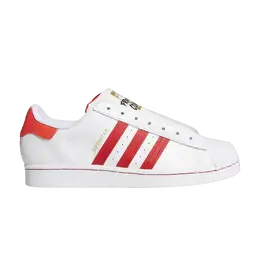 Adidas Кроссовки Superstar Laceless 'White Team Collegiate Red', белый fv2803 | white team collegiate red