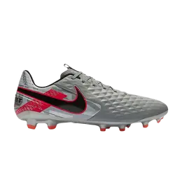 Nike Кроссовки Tiempo Legend 8 Academy MG 'Metallic Grey Crimson', серый at5292 906 | metallic grey crimson