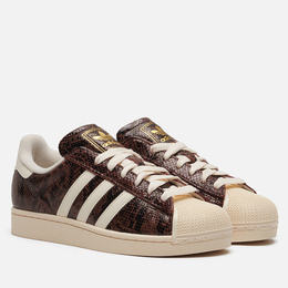 Кроссовки Adidas Superstar II, цвет коричневый, размер 38.5 EU jp8158-4964657