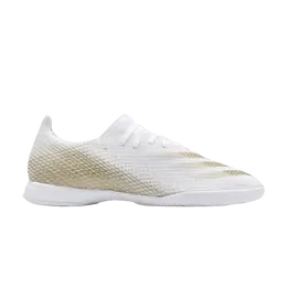 Adidas Кроссовки X Ghosted.3 IN 'White Metallic Gold Melange', белый eg8204 | white metallic gold melange