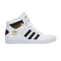 Adidas Кроссовки Hard Court High 'White Black Gold', белый fv5329 | white black gold