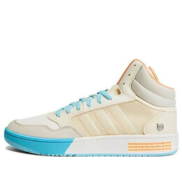 Кроссовки neo hoops 3.0 mid shoes Adidas, бежевый hp9946 | beige / light blue / orange