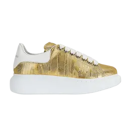 Кроссовки Alexander McQueen Oversized Sneaker 'Gold Lacquered Moiré', золотой 676703 w4rm1 8062 | gold lacquered moiré