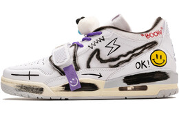 Баскетбольные кроссовки Legacy 312 Vintage Men Low-Top Black/White Purple Jordan hj9199-111(teamf-艺术涂鸦) | black/white purple