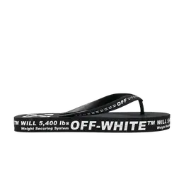 Кроссовки Off-White Flip Flops 'Typographic Logo - Black', черный omia131r20d27001 1000 | typographic logo - black