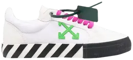 Кроссовки Off-White Vulc Sneaker 'White Green Fuchsia', белый omia085s22lea001 0155 | white