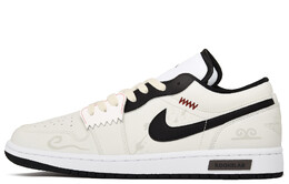 Кроссовки Jordan Air 1 Vintage Low-Top, белый/черный 553558-132(team94-灵晔) | off white