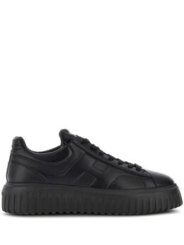 Hogan H-Stripes leather sneakers, черный hxm6450fc60le9 | черный