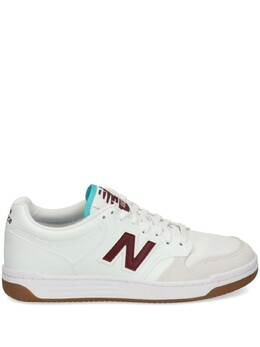 Кроссовки New Balance 480 Lace-up, белый/темно-красный bb480lft | белый