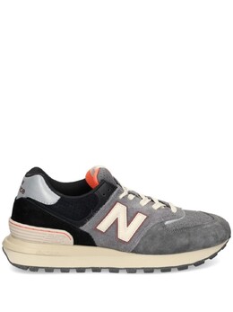 New Balance кроссовки 574 на шнуровке со вставками, серый u574lgge | серый
