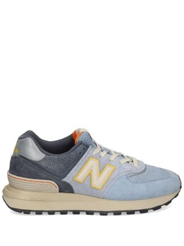 New Balance кроссовки 574 на шнуровке со вставками, синий u574lgye | синий