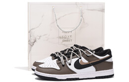 Кроссовки Nike Dunk Skateboard Shoes Men Low-Top Brown dd1391-100(team59-男款黑棕七)