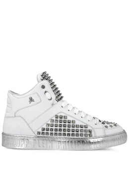 Philipp Plein высокие кеды, белый aadsusc0625ple005n | белый