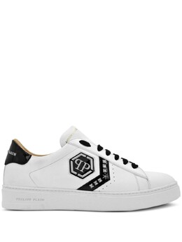Philipp Plein кроссовки кожаные Lo-Top, белый fadsmsc3997ple005n | белый