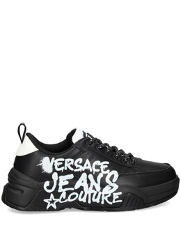 Versace Jeans Couture кроссовки с логотипом, черный 77ya3sf1zp328 | черный