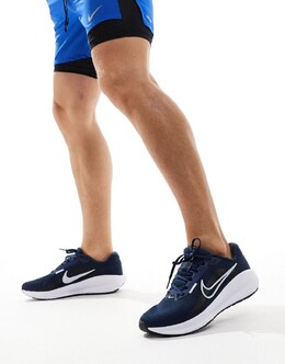 Nike – Downshifter 13 – темно-синие спортивные кроссовки 135718160 | granatowy