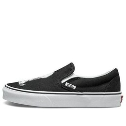Кроссовки peanuts x classic slip-on black Vans, черный vn0a38f7qtz | black