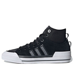 Кроссовки оригинальные nizza hi dl Adidas, черный gz2657 | black/white/silver