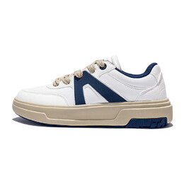 Кроссовки Anta Life Collection Skateboarding Shoes Men Low-top Ivory/Deep Nautical Blue, слоновой кости/серый/темно-синий 112438003u-6 | ivory white/deep navy blue-6
