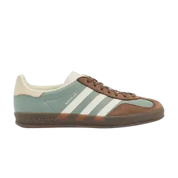 Кроссовки Adidas Gazelle Indoor 'Silver Green Earth Strata', зеленый ih5473 | silver green/cream white/earth strata