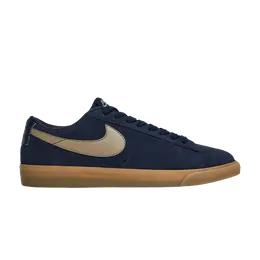 Кроссовки Nike Blazer Low SB 'Navy Gum', синий 704939 403 | midnight navy/gum light brown/khaki