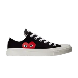 Кроссовки Converse Comme des Garçons PLAY x Chuck Taylor All Star Low 'Black', черный 1ck712 | black