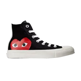 Кроссовки Converse Comme des Garçons Play x Chuck Taylor All Star High 'Black', черный 1ck710 | black