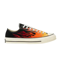 Кроссовки Converse Chuck 70 Low 'Archival Flame Print', черный 167813c | black/enamel red/egret