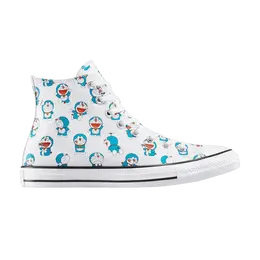 Кроссовки Converse Doraemon x Chuck Taylor All Star High 'Allover Doraemon Print', белый a15791c | white/hawaiian gold/flamingo