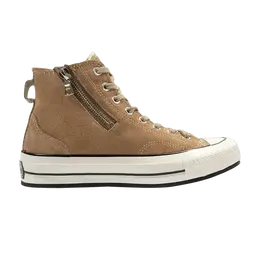 Кроссовки Converse Chuck 70 High 'Riri Zip - Vellum', коричневый 163089c | vellum/egret/black