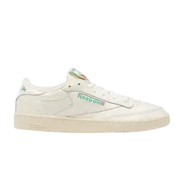 Кроссовки Reebok Club C 85 Vintage 'Chalk Glen Green', кремовый 100206931 | chalk/paper white/glen green