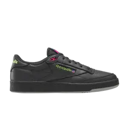 Кроссовки Reebok Club C 85 Vintage 'Black Pink Green', черный 100201173 | grey/grey/grey
