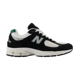Кроссовки New Balance 2002R 'Black Marsh Green', черный m2002rra | black/marsh green/sea salt