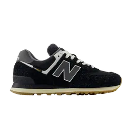Кроссовки New Balance 574 'Black Cordura Suede', черный u574rus | black/green