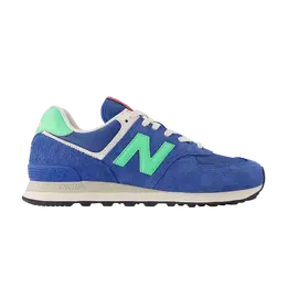 Кроссовки New Balance 574 'Blue Agate Lime Leaf', синий u574bsc | blue agate/lime leaf