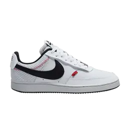 Кроссовки Nike Court Vision Low Premium 'White Black', белый cd5464 100 | white/black/photon dust/gym red