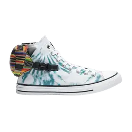 Кроссовки Converse Chuck Taylor All Star Buckle Up High 'Tie-Dye', зеленый 168265c | malachite/game royal/cerise pink