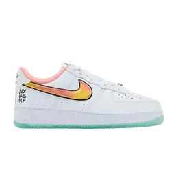 Кроссовки Nike Air Force 1 Low 'NY vs. NY 2025', белый ih4962 100 | white/crimson pulse/green glow/light laser orange/black/metallic silver