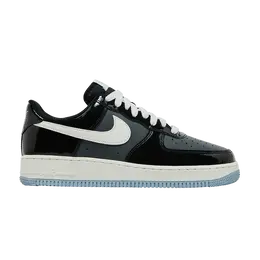 Кроссовки Nike Air Force 1 Low 'Black Iron Grey Patent', черный ib7676 001 | black/armory blue/iron grey/sail