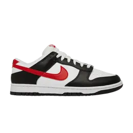 Кроссовки Nike Dunk Low 'Black White Red', черный fb3354 001 | black/university red/white