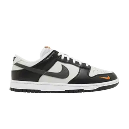 Кроссовки Nike Dunk Low 'Mini Swoosh - Black Total Orange', черный fn7808 001 | black/white/total orange
