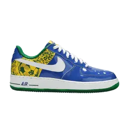 Кроссовки Nike Air Force 1 Premium Collection Royale 'Ronaldinho', синий 313983 411 | varsity royal/white-varsity maize-pine green