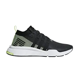 Кроссовки Adidas EQT Support Mid ADV Primeknit 'Black Solar Yellow', черный bd7778 | core black/core black/carbon