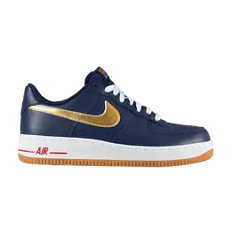 Кроссовки Nike Air Force 1 'USA', синий 488298 406 | mid navy/metallic gold-spirit red