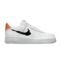 Кроссовки Nike Air Force 1 Low 'Glitch Swoosh', белый dv6483 100 | white/summit white/magma orange/black